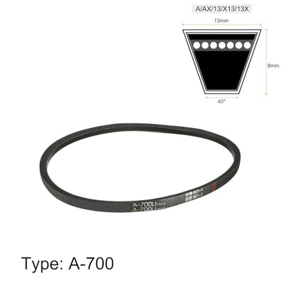 uxcell A700 V-Belts 700mm Inner Girth 13mm Top Width 8mm Thickness A-Section Rubber Drive Transmission Belt for Washing Machine - size: 700mm