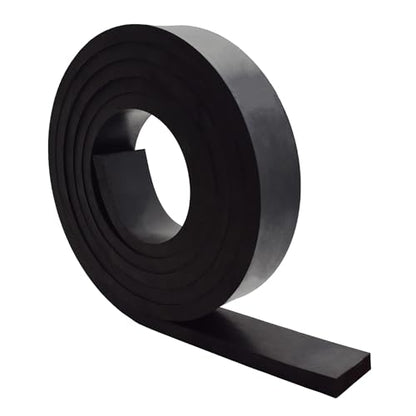 Neoprene Rubber Strips 1/2(.500)" Thick X 2" Wide X 10' Long, Solid Rubber Rolls Use for Gaskets DIY Material, Supports, Leveling, Sealing, Bumpers, Protection, Abrasion, Flooring - size: 2" x 10', style: .500" thick(No Adhesive）