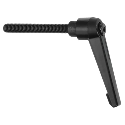 uxcell M8 x 60mm Adjustable Knobs Handle Male Thread Push Button Ratchet Quick Release Locking Rotating Bolt for Lathe Machinery, Black - size: M8 x 60mm