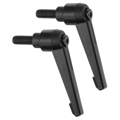 uxcell 2Pcs M8 x 16mm Adjustable Knobs Handle Male Thread Push Button Ratchet Quick Release Locking Rotating Bolt for Lathe Machinery, Black - size: M8 x 16mm