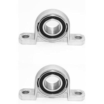 2pcs KP006 30mm Bore Inner Ball Mounted Pillow Block Insert Bearing, Zinc Alloy