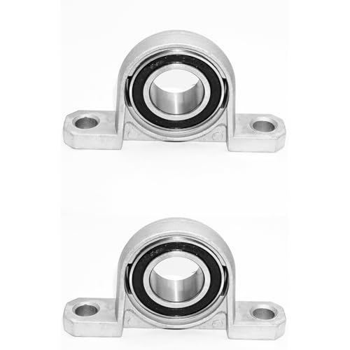 2pcs KP006 30mm Bore Inner Ball Mounted Pillow Block Insert Bearing, Zinc Alloy