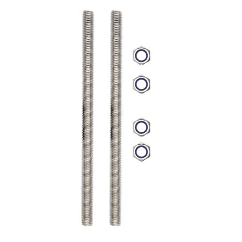 M14x250mm Threaded Rod 2 pcs 304 Stainless Steel Metric Fully - size: M14*250mm