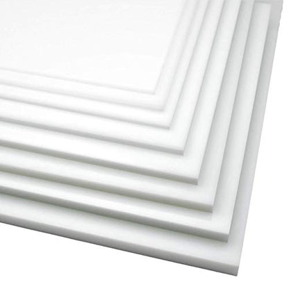 BuyPlastic Natural White HDPE Plastic Sheet 1 1/4" Thick, Size 6" x 6", High Density Polyethylene Board, Actual Dimensions 5.75" x 5.75" - size: 6" x 6", style: 1 1/4" Thick