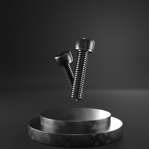 M6-1.0 x 10mm Socket Head Cap Screws, 12.9 Grade Alloy Steel, Black Oxide Finish, Machine Thread, Allen Socket Drive, Quantity 50 - size: M6 x 10mm(50 PCS)