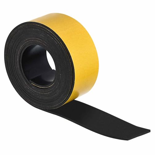 MECCANIXITY Adhesive Neoprene Rubber Strips Sheet 2"x118"x 0.12"(W L THK) - color: Yellow, size: 2" x 118" x 0.12"