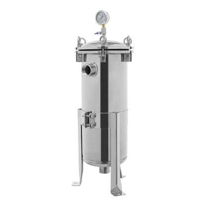 Stainless Steel Bag Filter Housing Solid-Liquid Separation Tool - size: 1.5" NPT