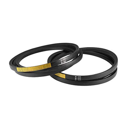 uxcell B90 V-Belts 90" Pitch Length, B-Section Rubber Drive Belt 2pcs - size: 90"