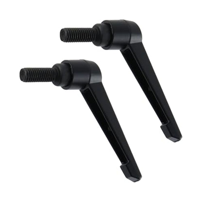 Clamping Lever Handles M10 x 25mm Push Button Ratchet Lever Male Threaded Stud Adjustable Handles Hand Knobs Rotating Screw Handles Bolts with Locking Lever -2pcs - size: M10 x 25mm