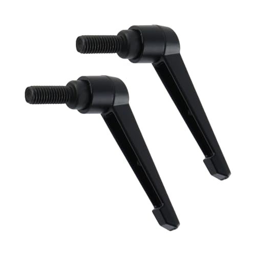 Clamping Lever Handles M10 x 25mm Push Button Ratchet Lever Male Threaded Stud Adjustable Handles Hand Knobs Rotating Screw Handles Bolts with Locking Lever -2pcs - size: M10 x 25mm