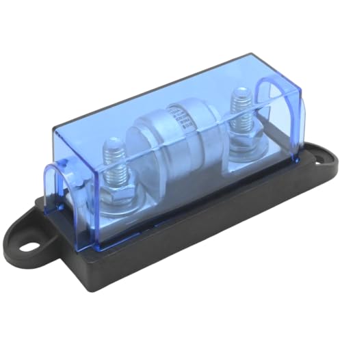 Class T Fuse Holder, 250V DC 150 Amp Fuse Block, Compatible with 12V Inverters, 24V Inverters, Protects Electrical Systems from Surges and Short Circuits - size: 250V 150A