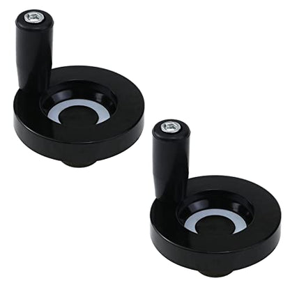 2PCS 2.48" Hand Crank Revolving M6 Thread Handle 63x8mm Hand Wheel - style: M8×63mm,2 Pcs Handwheel