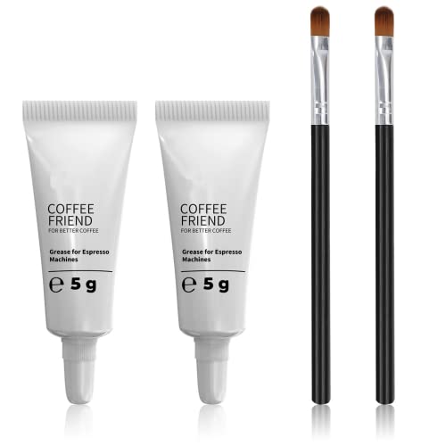 Espresso Machine Grease, Silicone Grease-Coffee machine lubricant 5g Tube fit all Sa eco, Ph illips and Gag gia Expresso Machines, Maintenance Kit for the Care and Maintenance (White2PC) - color: White 2PC