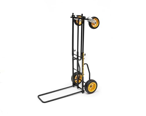Rock-N-Roller R12RT (All Terrain) 8-in-1 Folding Multi-Cart/Hand Truck/Dolly/Platform Cart/34" to 52" Telescoping Frame/500 lbs. Load Capacity, Black - style: R12RT
