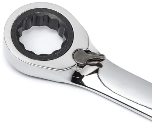 FLZOSPER 1/2-Inch SAE Reversible Geared Wrench,Box End Head 72-Tooth Reversible Ratcheting Combination Wrench Spanner - size: 1/2‘’