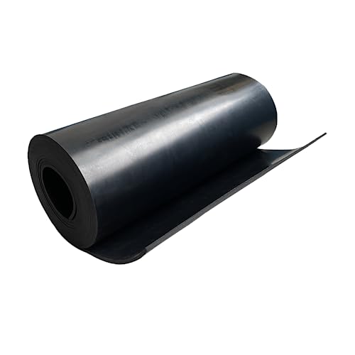 Solid Rubber Strip Roll 1/8 (.125)" Thick X 12" Wide X 10'Long - size: 12"X10'X1/8, style: No Adhesive
