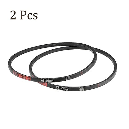 2pcs A-813Li/A32 Drive V-Belt - [13mm Width x 8mm Height] A-Section Rubber Drive Belt Wrapped for Transmission Use, 813mm Inside Circumference