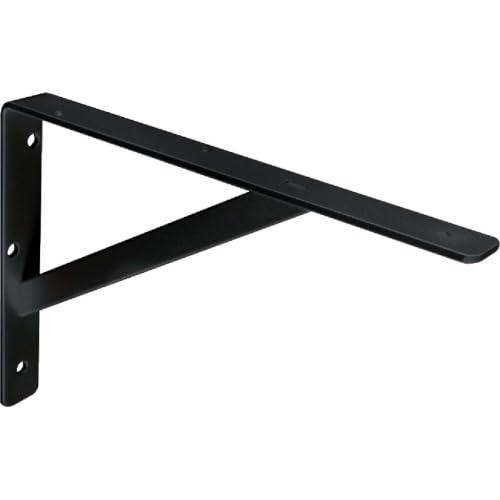 Black HD Steel Shelf Bracket, 19-1/2" Deep x 13" High