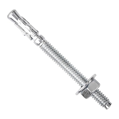 1/4" x 3" Wedge ANCHORPZ - Concrete Anchor Carbon Steel Wedge Anchor with Excellent Anti-Rust Performance 10PC - size: 1/4"x3"