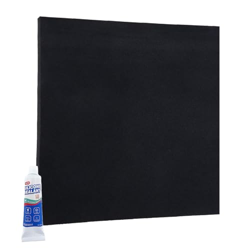 Silicone Rubber Sheet for Pipe Insulation,Grade 55A,12 × 12 inch DIY Gasket Material,Suitable for AC Unit,Pipeline, Supports, Seals, Bumpers, Protection,AC Line Insulation (1/25) - size: 1/25