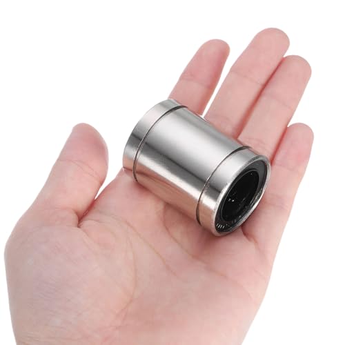 uxcell 4Pcs LM20UU Linear Bearing 20mm Bore 32mm OD 42mm Length Linear Ball Bearings Nickel Plated Surface Double Side Rubber Sealed Bearing Steel for CNC Machine 3D Printer - size: LM20UU