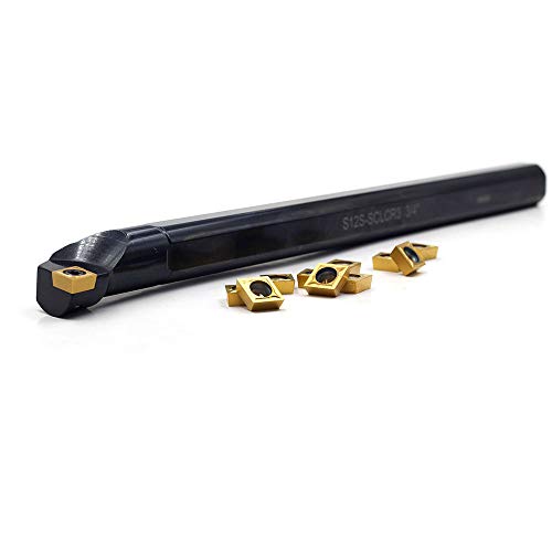 OSCARBIDE 3/4" x 10" Indexable Boring Bar with 10 pcs Insert,Right-Hand