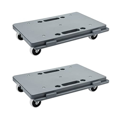 Nellyke Furniture Dolly, 2 Pack Small Flat Moving Dolly, Furniture Movers with 4 Wheels, 500Lbs Capacity, Connectable and Portable Dollies for Heavy Appliance, Gray - color: Gray/2 Pack-m