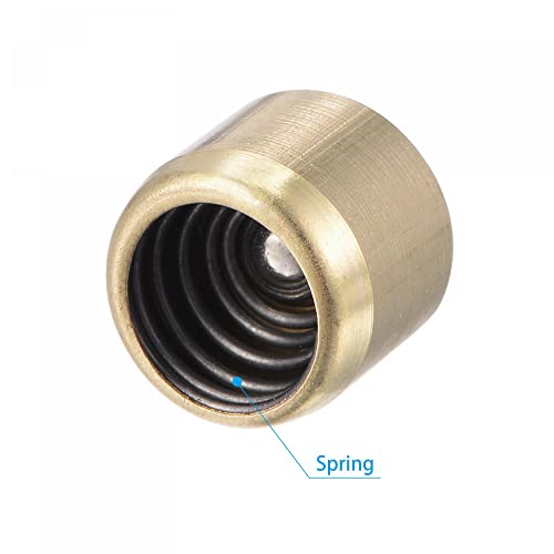 uxcell Brass Push Button Grease Oil Cup 10x8mm Ball Oiler for Lubrication System 10Pcs - size: 10x8mm
