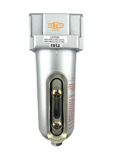 1/2" NPT Heavy Duty Compressed Air In Line Filter Desiccant Dryer Moisture Water Separator - color: 140 Cfm, 225 Psi (Heavy Duty), size: 1/2" NPT