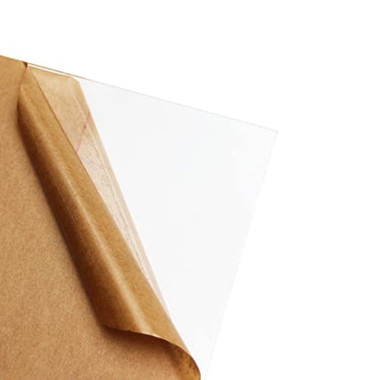 Fielect Clear Acrylic Sheet 16.54" x 11.69" Cast Plexiglass Sheet 2mm Thick Acrylic Plexiglass Sheet Clear Plastic Sheet Plexi Glass Board for Picture Frames Sign Holders DIY - size: 2mm/0.08" Thick
