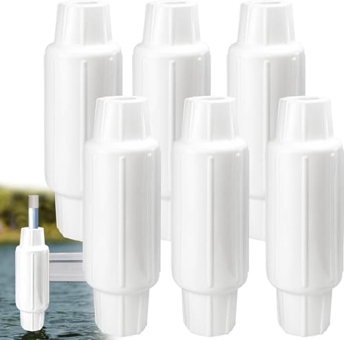 Dock Bumpers for Poles/Post, Boat Dock Bumpers Fenders - color: White-6pk, size: 17.6 Inch Length