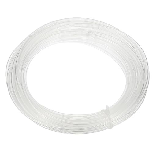 Pneumatic Tubing 5/32" OD 39ft, 4mm OD 2.5mm ID PU Air Line Pipe Tube for Air Compressor Fitting or Fluid Transfer, Clear