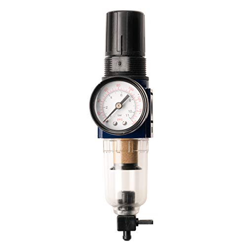 Campbell Hausfeld 1/4-Inch Mini Air Regulator with Gauge, MP514803AV