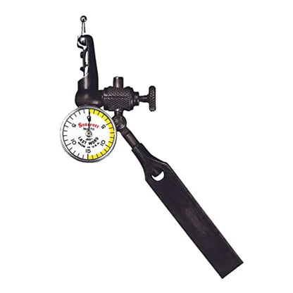 Starrett 711 Last Word Dial Test Indicator, 0.030" Range, 0.001" Graduation - size: 0-0.03", White Dial, style: 0.001" Graduation, 0.001" Accuracy