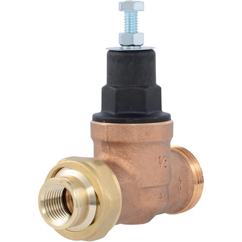 Cash Acme EB45 Pressure Regulating Valve, Single Union, 1/2 Inch NPT Female x NPT Female, Poly Top, 60 PSI, PVA08P-SUTH-60 - size: 1/2 in., style: Poly Top, 60 PSI