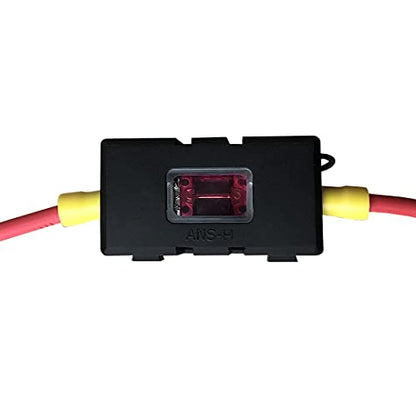 MGI SpeedWare Mini-ANL/MIDI Inline Fuse Holder with Cover and Bolt-Down Studs (40A Fuse) - size: 40A Fuse