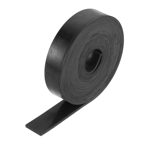 MECCANIXITY Solid Rubber Sheet 1/8" Thick x 1" Wide x 120" Long, Anti-Slip Neoprene Rubber Roofing Material for Gaskets DIY Material, Pads, Seal, Bumpers - size: 1/8" x 1" x 120"