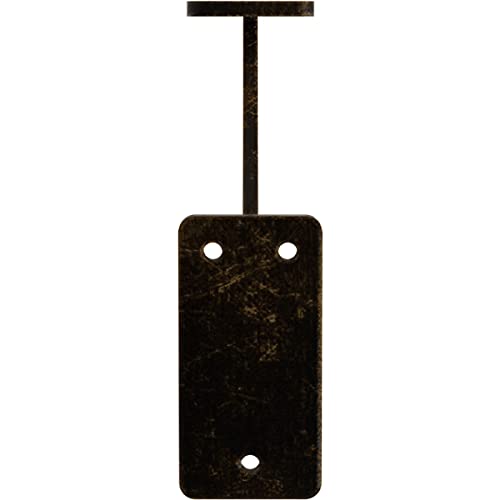2" W x 7" D x 7" H Bradford Steel Bracket, Antiqued Brass - color: Antiqued Brass, size: 2-in. W x 7-in. D x 7-in. H