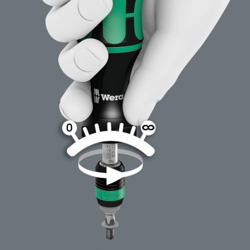 Wera Kraftform Torque Screwdriver Set, 0.3-3.0 Nm, Rapidaptor, 26 Pc