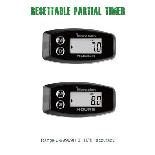 YOOREAL Vibration Hour Meter,User Shutdown Waterproof IP67