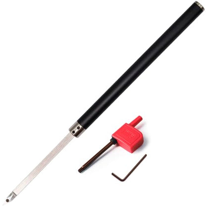 Carbide Tipped Lathe Chisel Wood Turning Tool Set Radius Detailer Tools Bar Blades Gouge Skew Spear 35°R with Ci4 Diamond Radius Carbide Insert Cutter for Wood Hobbyist or DIY or Carpenter