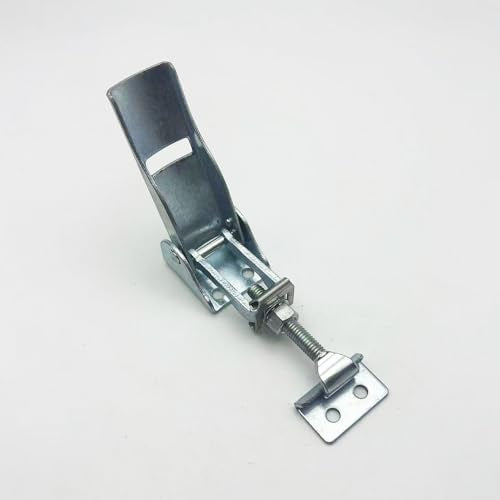 Adjustable Steel Toggle Latch Toolbox Hasp Lock Mechanical Device Over Center Latch (2pcs) - size: D / carbon steel