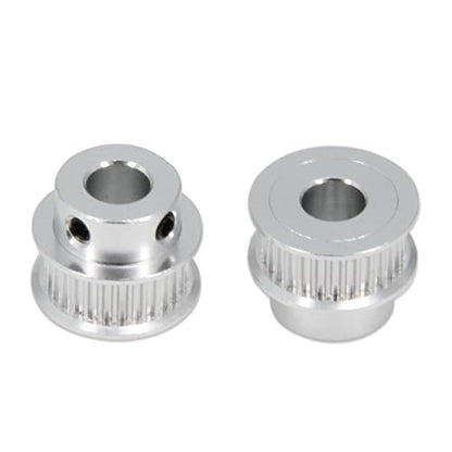 2PCS Set GT2 Synchronous Wheel 20&30 Teeth 8mm Bore Aluminum Timing Pulleys with 2PCS Length 200mm Width 6mm Belt (20-30T-8B-6) - style: 20-30T-8B-6