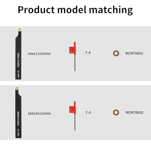 3/8" 10mm Indexable Lathe Turning Tool 12Pcs Kit for Turning - color: 2pcs 3/8" 10mm Sracl/R Shank +10pcs Inserts