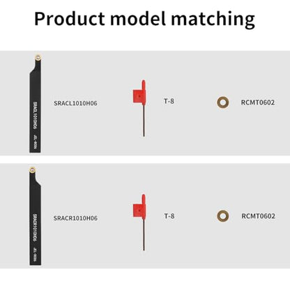 3/8" 10mm Indexable Lathe Turning Tool 12Pcs Kit for Turning - color: 2pcs 3/8" 10mm Sracl/R Shank +10pcs Inserts