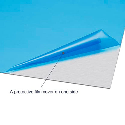uxcell 6061 Aluminum Sheet, 300mm x 300mm Rectangle Aluminum Plate 0.5mm Thick Flat Metal Stock with Protective Film - size: 300mmx300mmx0.5mm