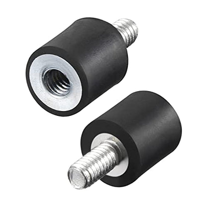 uxcell M4x8mm Male Female Rubber Mounts, Shock Absorber, for Motor Generator Compressor Garage Reverse Osmosis Pump Impact Air Generator Car Bobbins, D10mmxH10mm 4pcs - size: M4*8 D10*H10
