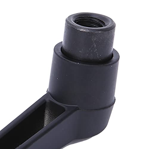 4PCS Universal Clamping Lever Handle, Adjustable Fixing Handle Female Thread, Stainless Steel, Black, M4, M5, M6, M8, M10, M12 - size: M4