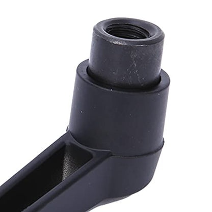 4PCS Universal Clamping Lever Handle, Adjustable Fixing Handle Female Thread, Stainless Steel, Black, M4, M5, M6, M8, M10, M12 - size: M4