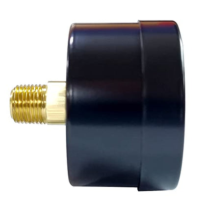 Beduan Air Pressure Gauge for Air Compressor 1-1/2" Dial Center Back Mount, 1/8" NPT,0-200 Psi - size: 1/8" NPT, style: 200 Psi